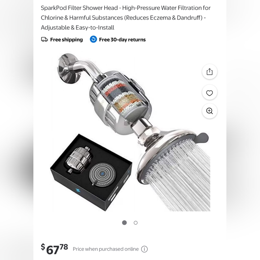 ➡️Free With $60 Purchase*- Chrome Filter Shower Head